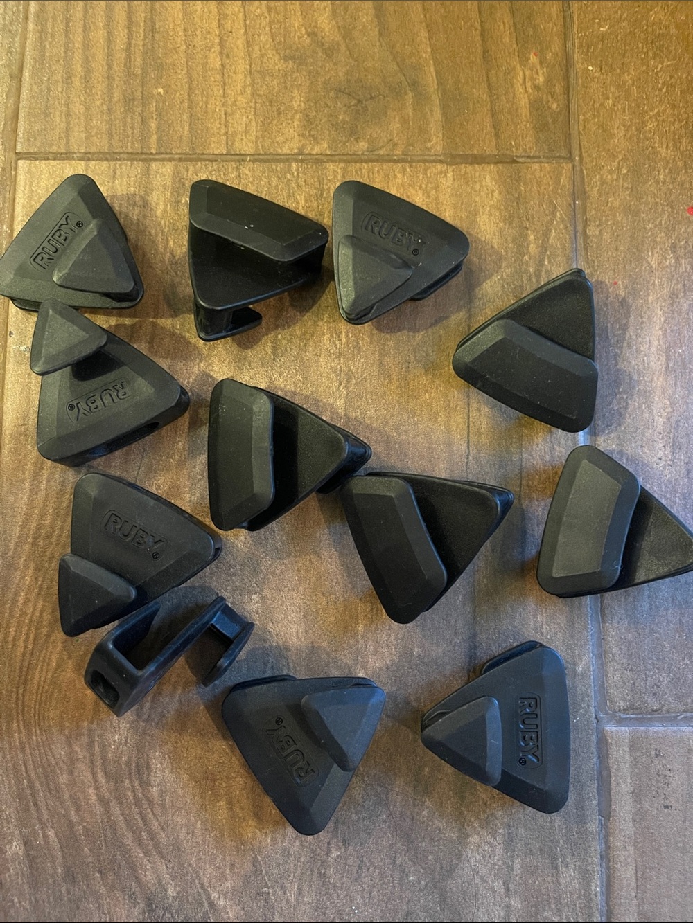 Black Triangular Closet Clips - Double your hanging - Pack of 12